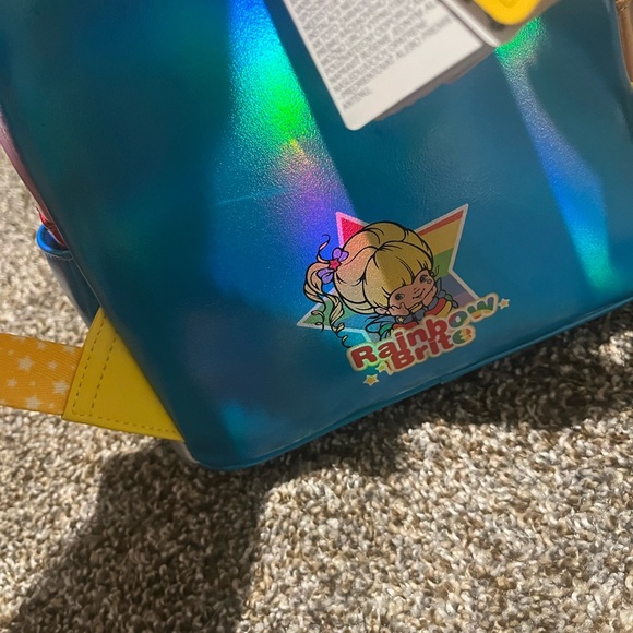 Rainbow Brite Exclusive Light Up Loungefly Mini Backpack Wallet & Mini Coin Pur - Picture 3 of 9